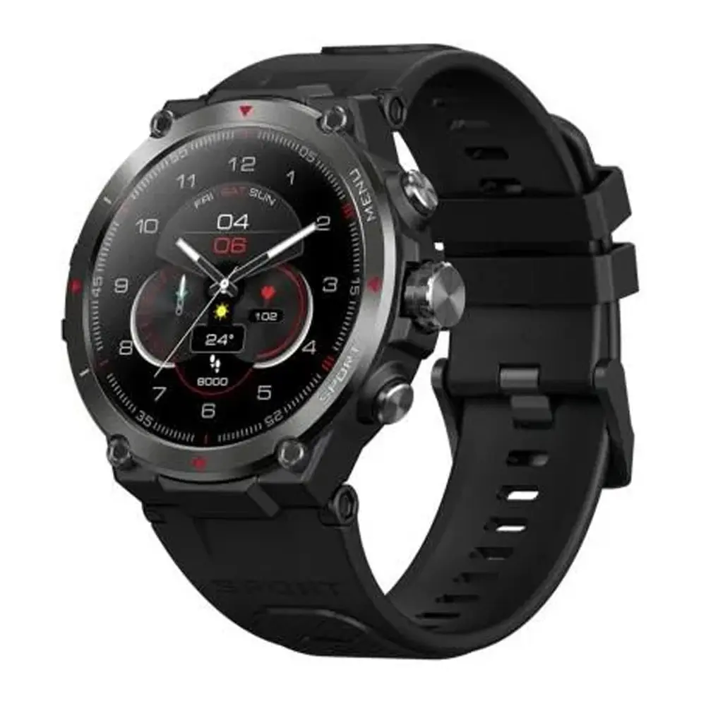 Zeblaze Stratos 2 AMOLED Smartwatch – Color: Black – View 1